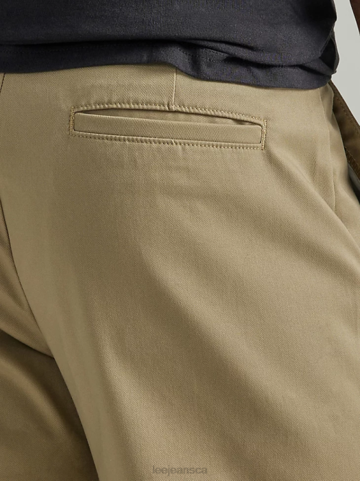 Lee Men Legendary Relaxed Straight Flat Front Pant Khaki Clothing 480T714 - Image 6
