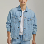 Lee Men Loose Fit Denim Rider Jacket Cold As Ice Clothing 480T1122