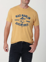 Lee Men Mad Marlin Graphic Tee Pale Gold Clothing 480T852