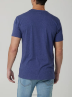 Lee Men Melting Logo Tee Denim Heather Clothing 480T865 - Image 2
