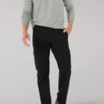 Lee Men MVP Straight Fit Cargo Pant Union All Black Clothing 480T814