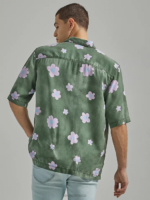 Lee Men Oversized Floral Shirt Fort Green Floral Clothing 480T893 - Image 2