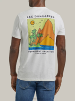 Lee Men Permanent Vacation Graphic Tee Marshmallow Clothing 480T855 - Image 2