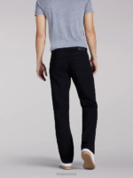 Lee Men Premium Select Regular Straight Leg Jeans Double Black Clothing 480T629 - Image 2