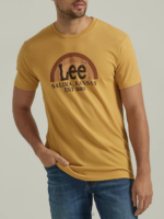Lee Men Rainbow Graphic Tee Pale Gold Clothing 480T841