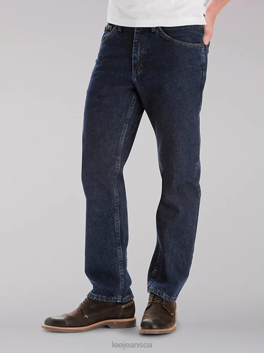 Lee Men Regular Fit Straight Leg Jean (Big&Tall) Dark Stone Clothing 480T576 - Image 1