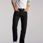 Lee Men Regular Fit Straight Leg Jean (Big&Tall) Double Black Clothing 480T577