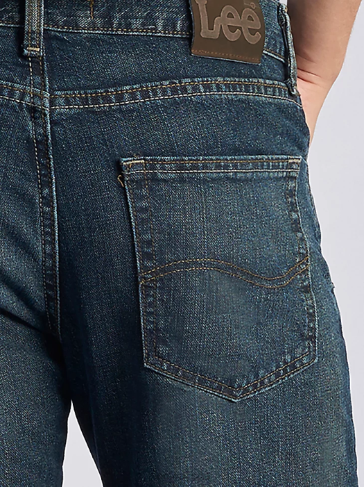 Lee Men Regular Fit Straight Leg Jeans Quartz Stonewash Clothing 480T543 - Image 4