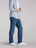Lee Men Regular Fit Straight Leg Jeans - Stretch Titanium Clothing 480T544 - Image 3