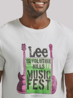 Lee Men Revolution Mills Music Fest Graphic Tee Marshmallow Clothing 480T885 - Image 3