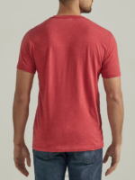 Lee Men Stand Tall Collegiate Logo Tee Brick Red Clothing 480T890 - Image 2