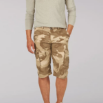 Lee Men SUR Belted Cargo Short Mountain Lion Camo Clothing 480T1021
