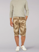 Lee Men SUR Belted Cargo Short Mountain Lion Camo Clothing 480T1021