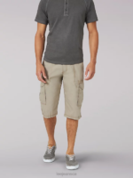 Lee Men SUR Belted Cargo Shorts Sandlewood Clothing 480T1023