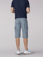 Lee Men SUR Belted Cargo Shorts Storm Grey Clothing 480T1024 - Image 2