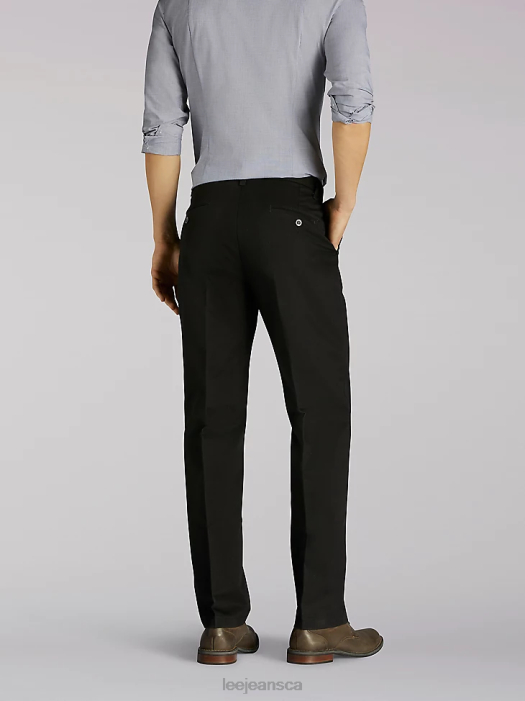 Lee Men Total Freedom Relaxed Fit Tapered Leg Pants Black Twill Clothing 480T786 - Image 2