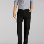 Lee Men Total Freedom Relaxed Fit Tapered Leg Pants Black Twill Clothing 480T786