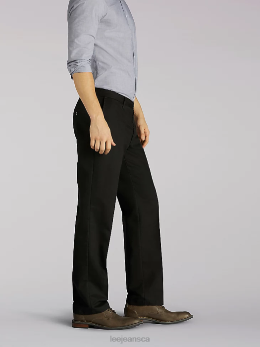 Lee Men Total Freedom Relaxed Fit Tapered Leg Pants Black Twill Clothing 480T786 - Image 3