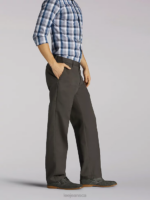 Lee Men Total Freedom Relaxed Fit Tapered Leg Pants Charcoal Clothing 480T781 - Image 3