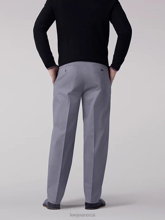 Lee Men Total Freedom Relaxed Fit Tapered Leg Pants Grey Clothing 480T785 - Image 2