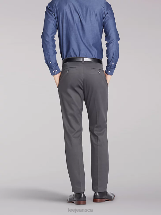Lee Men Total Freedom Slim Flat Front Pant Charcoal Clothing 480T791 - Image 2