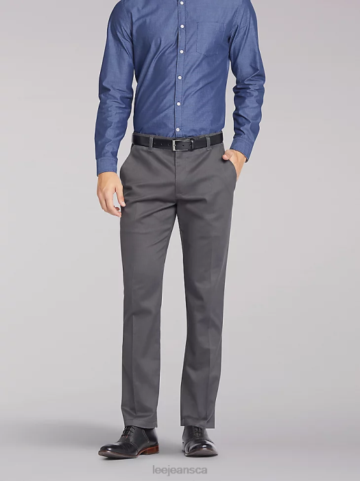 Lee Men Total Freedom Slim Flat Front Pant Charcoal Clothing 480T791 - Image 1