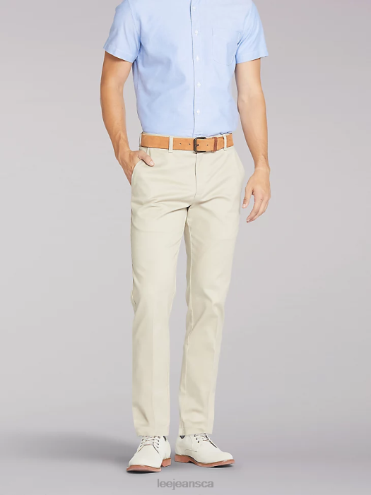 Lee Men Total Freedom Slim Flat Front Pant Sand Clothing 480T789 - Image 1