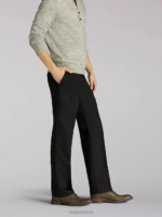 Lee Men Total Freedom Straight Fit Straight Leg Pants Black Twill Clothing 480T778 - Image 2