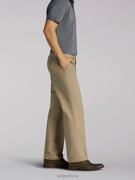Lee Men Total Freedom Straight Fit Straight Leg Pants Pebble Twill Clothing 480T780 - Image 2