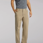 Lee Men Total Freedom Straight Fit Straight Leg Pants Pebble Twill Clothing 480T780