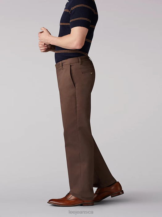 Lee Men Total Freedom Straight Fit Straight Leg Pants Walnut Clothing 480T776 - Image 3