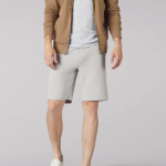 Lee Men Tri-Flex Shorts Dove Clothing 480T1070