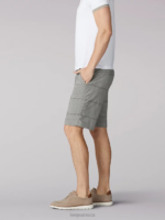 Lee Men Tri-Flex Shorts Grey Plaid Clothing 480T1067 - Image 3