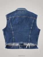 Lee Men Vintage Rider Vest RV20 (Size M) Dark Denim Clothing 480T1129 - Image 2
