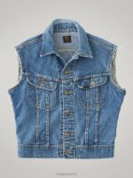Lee Men Vintage Rider Vest RV25 (Size XS) Medium Denim Clothing 480T1136