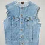 Lee Men Vintage Rider Vest RV27 (Size XS) Light Denim Clothing 480T1135