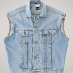 Lee Men Vintage Rider Vest RV28 (Size L) Light Denim Clothing 480T1138