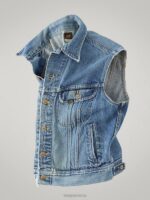 Lee Men Vintage Rider Vest RV31 (Size S) Medium Denim Clothing 480T1133 - Image 3