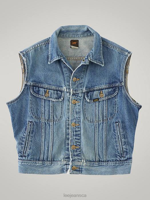 Lee Men Vintage Rider Vest RV31 (Size S) Medium Denim Clothing 480T1133 - Image 1