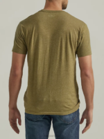 Lee Men Winged Shield Graphic Tee Capulet Olive Heather Clothing 480T863 - Image 2