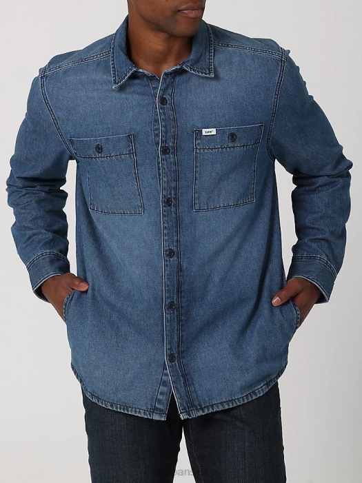 lee_men_workwear_denim_overshirt_paw_denim_clothing_480t936.png Lee Men Workwear Denim Overshirt Paw Denim Clothing 480T936 - Image 1