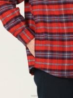 Lee Men Workwear Plaid Overshirt Sumac Plaid Clothing 480T929 - Image 3