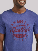 Lee Men Workwear Supply Graphic Tee Anthem Blue Clothing 480T886 - Image 3