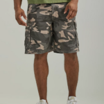 Lee Men Wyoming Cargo Short (Big & Tall) Ash Camo Clothing 480T1048
