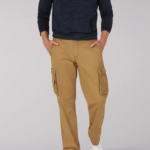 Lee Men Wyoming Relaxed Fit Cargo Twill Pant Bourbon Clothing 480T797