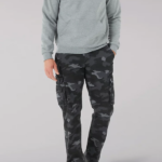 Lee Men Wyoming Relaxed Fit Cargo Twill Pant Grunge Camo Clothing 480T798