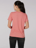 Lee Women Bold Logo Tee Envy Heather Clothing 480T359 - Image 2