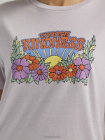 Lee Women Choose Kindness Graphic Tee Misty Lilac Clothing 480T353 - Image 3