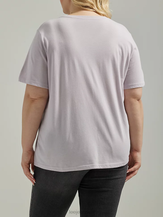 Lee Women Choose Kindness Graphic Tee (Plus) Misty Lilac Clothing 480T362 - Image 2