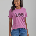 Lee Women Color Twitch Graphic Tee Prunella Heather Clothing 480T377